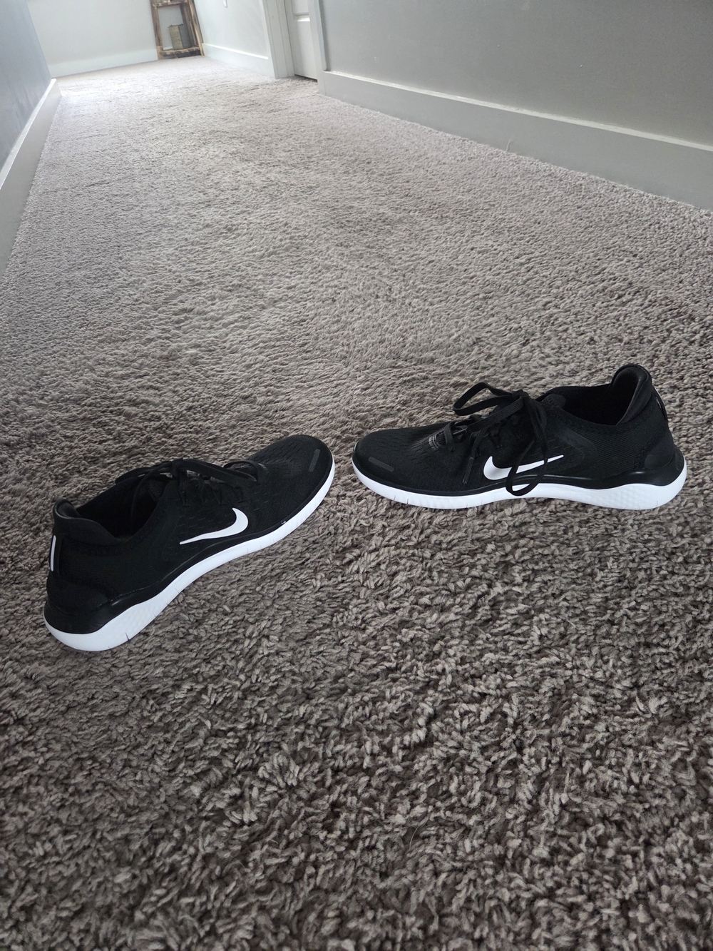 Nike Black and White Kids' Athletic Sneakers